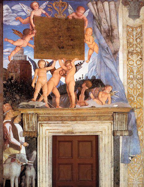 Andrea Mantegna Inscription with Putti Norge oil painting art